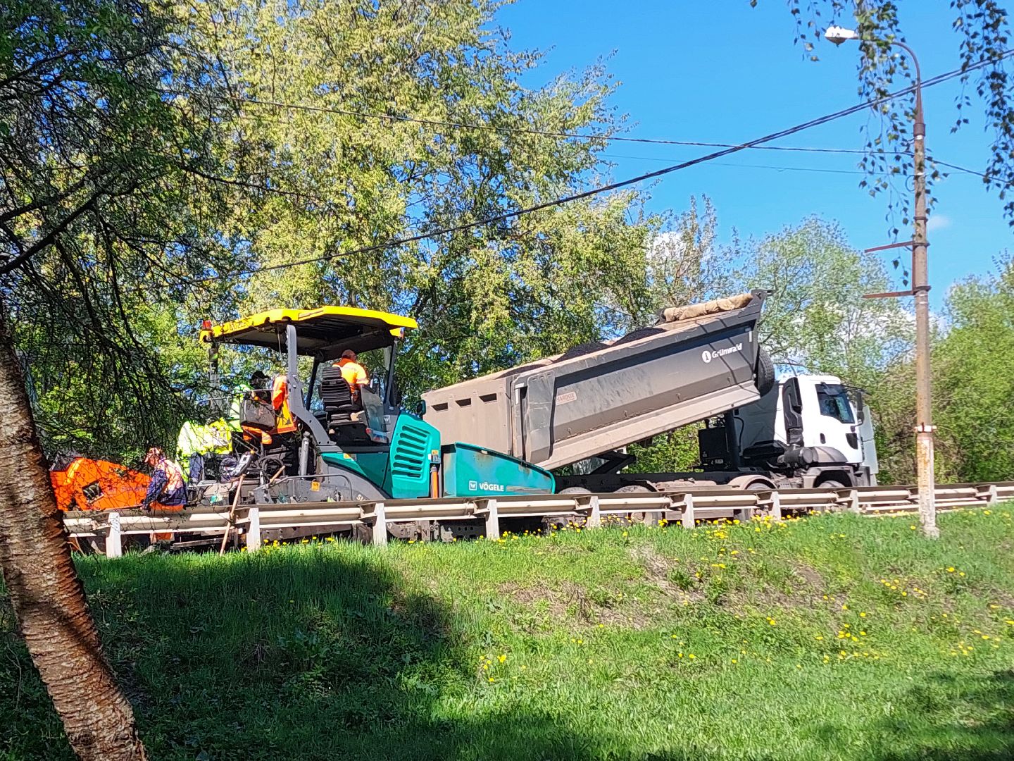 ремонт дорог, Воскресенск