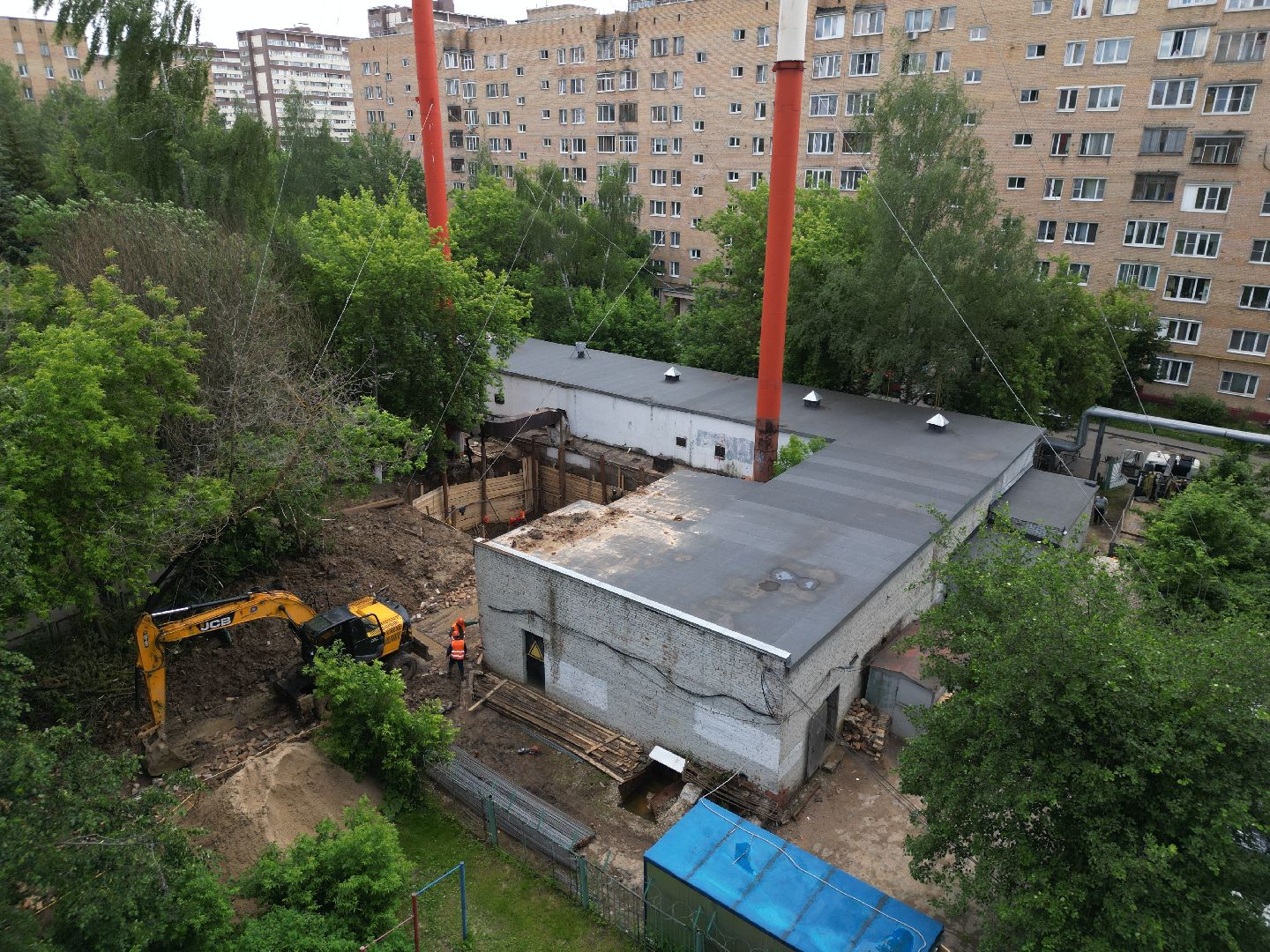 видео, видео с коптера, котельная на заводской, ремонт котельной в долгопрудном,