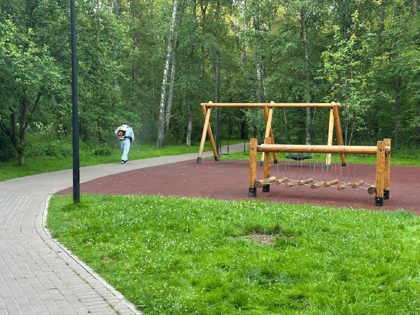 обработка от клещей, парки, домодедово,