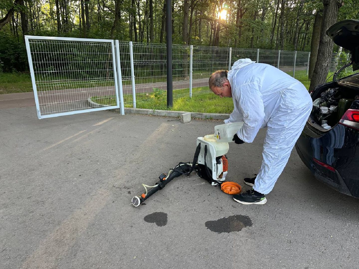 обработка от клещей, парки, домодедово,