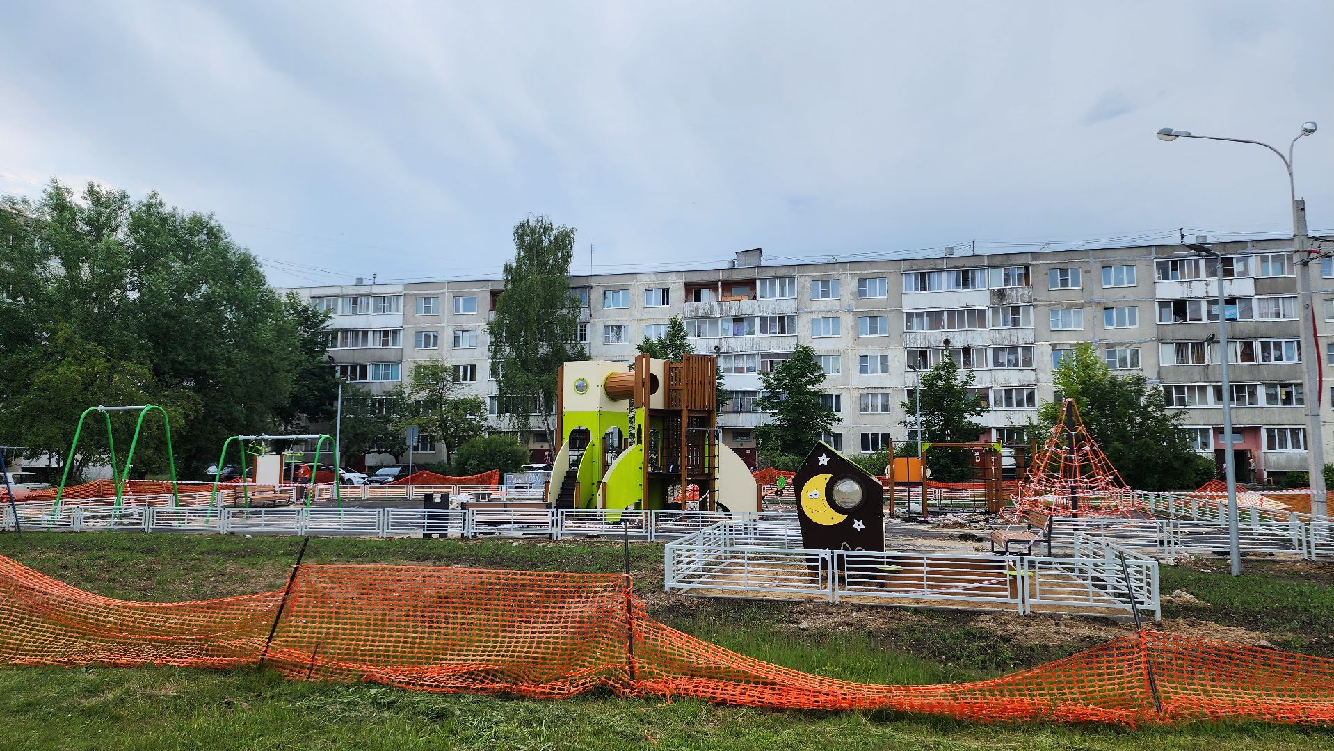 новая детская площадка, щёлково, фряново, детская  площадка,
