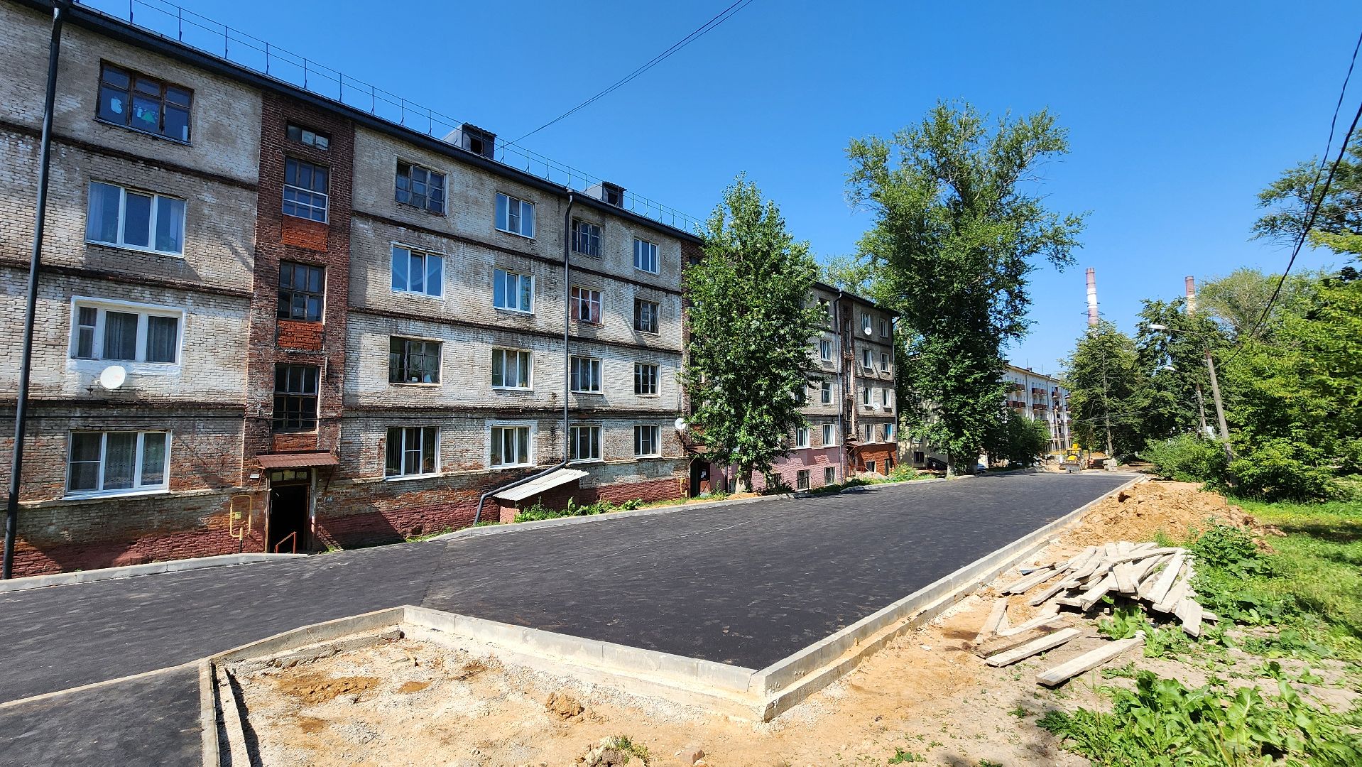 кашира, благоустройство, дворы, парковка автомобилей, теплотрасса, асфальтирование дворов,