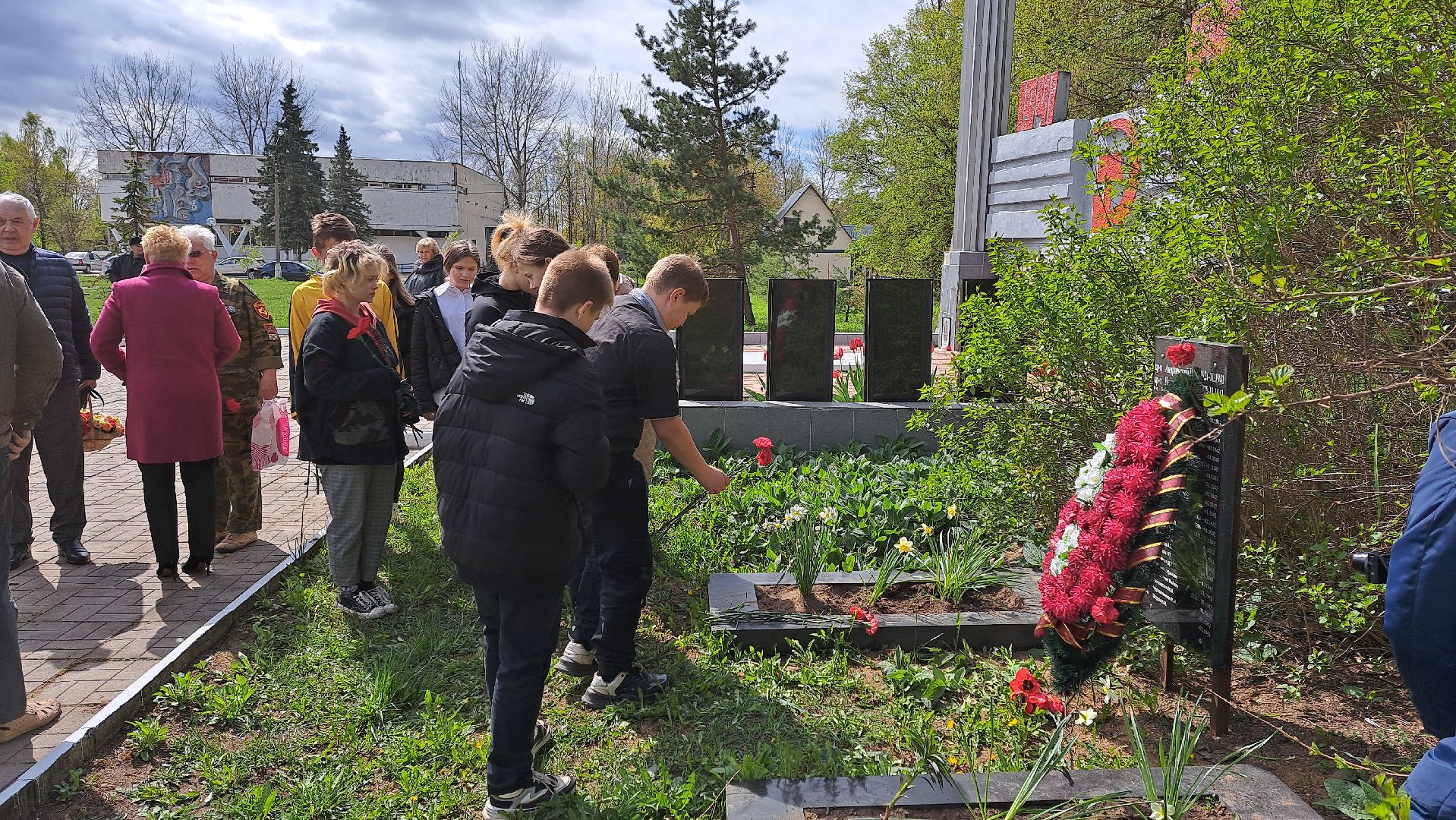 Рузский городской округ, Космодемьянский, памятный знак, герой войны, мемориал, День Победы