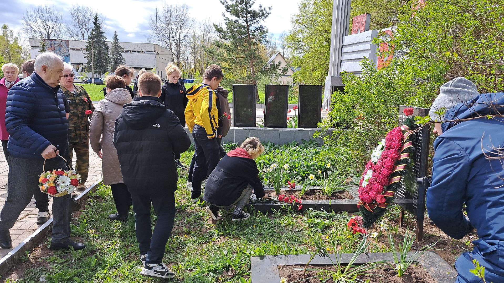 Рузский городской округ, Космодемьянский, памятный знак, герой войны, мемориал, День Победы