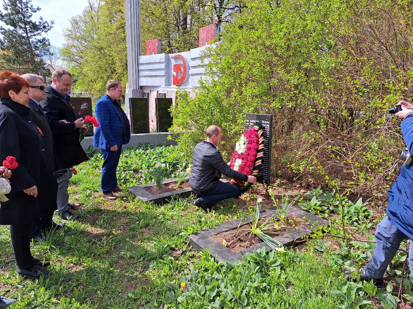 Рузский городской округ, Космодемьянский, памятный знак, герой войны, мемориал, День Победы