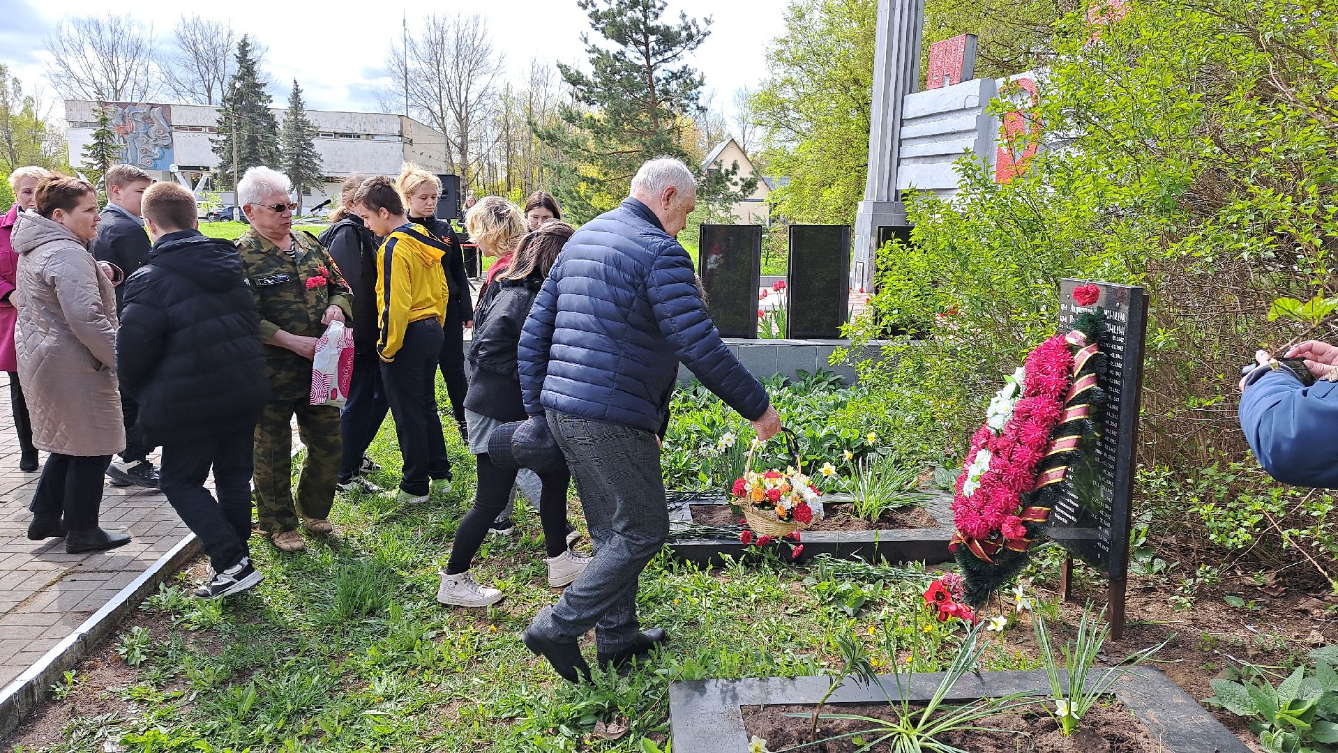 Рузский городской округ, Космодемьянский, памятный знак, герой войны, мемориал, День Победы