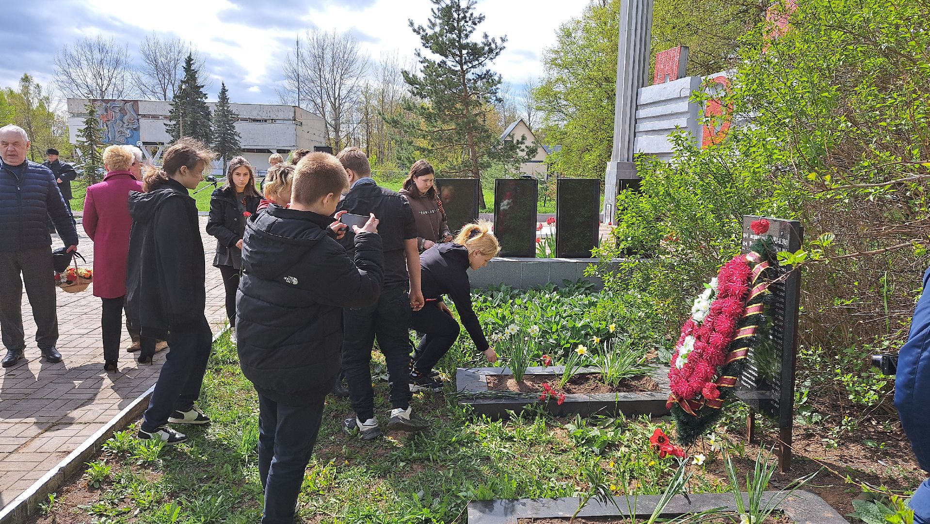 Рузский городской округ, Космодемьянский, памятный знак, герой войны, мемориал, День Победы