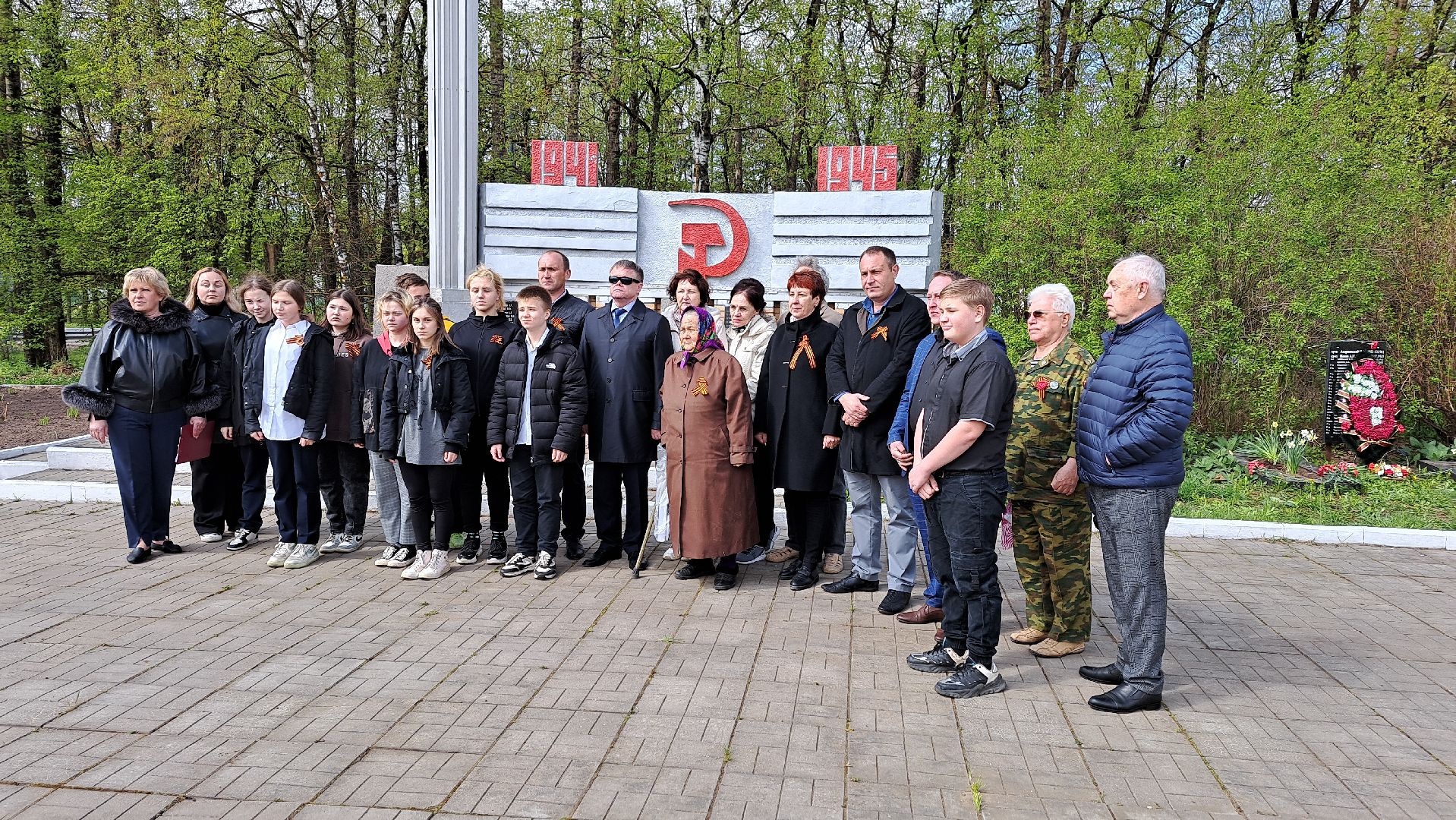 Рузский городской округ, Космодемьянский, памятный знак, герой войны, мемориал, День Победы