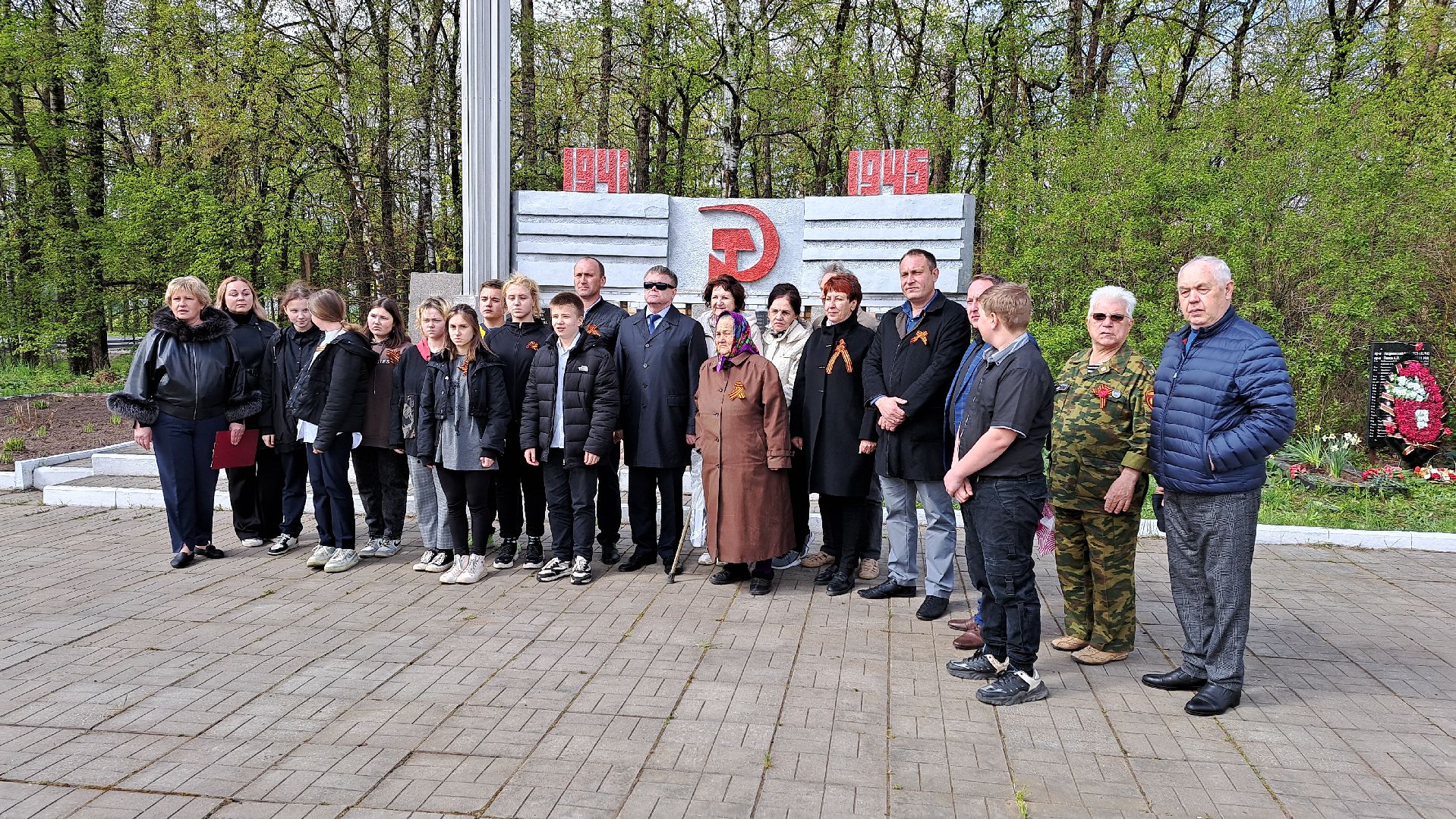 Рузский городской округ, Космодемьянский, памятный знак, герой войны, мемориал, День Победы