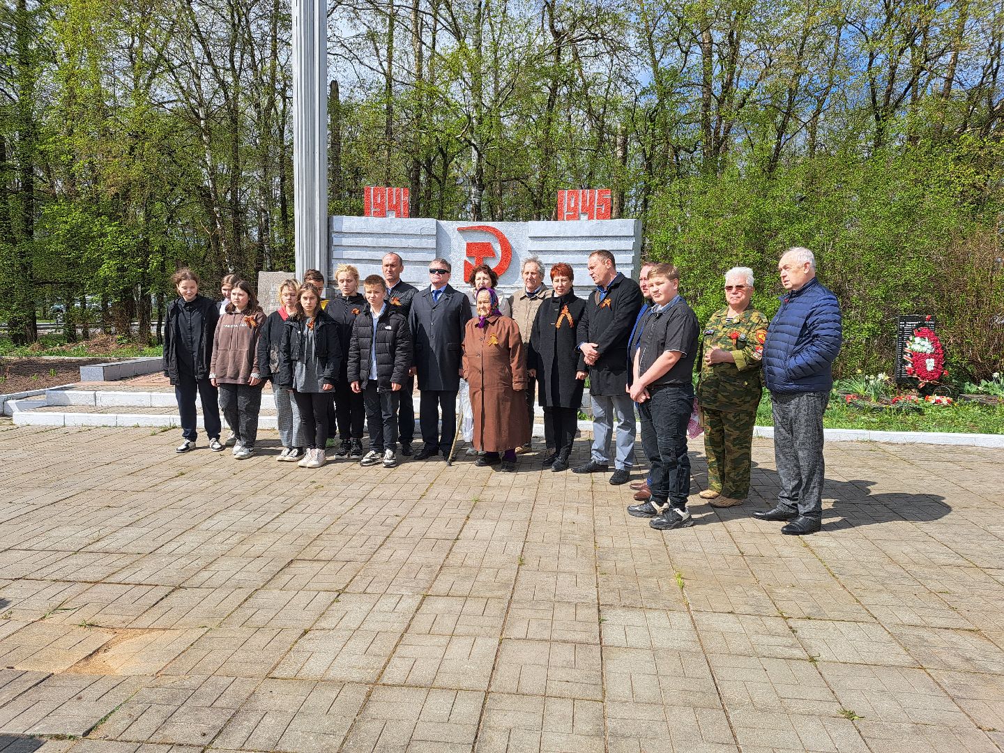 Рузский городской округ, Космодемьянский, памятный знак, герой войны, мемориал, День Победы