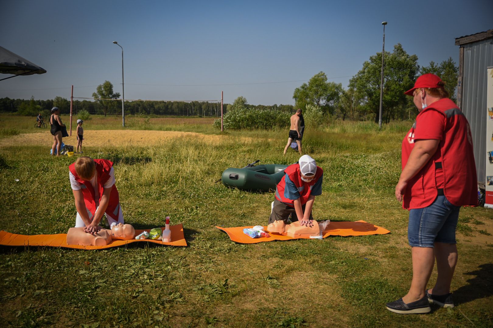 воскресенск, российский красный крест в воскресенске, мастер-класс по сердечно-легочной реанимации ,