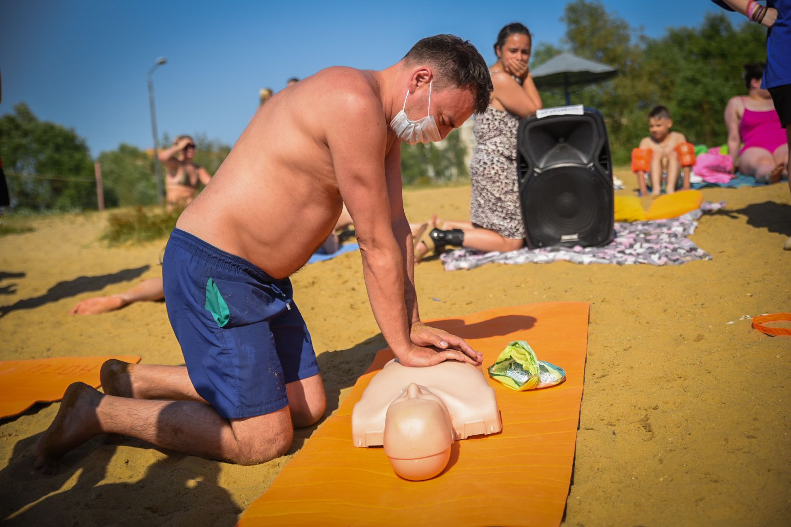 воскресенск, российский красный крест в воскресенске, мастер-класс по сердечно-легочной реанимации ,