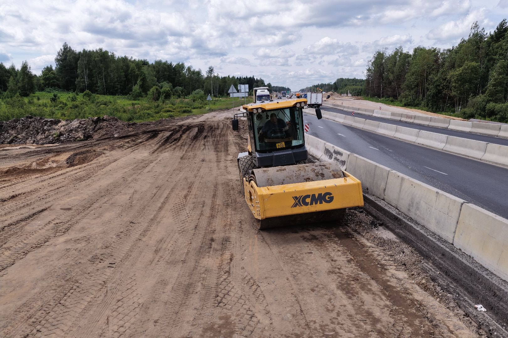 видео с коптера, расширение м-1, дороги подмосковья, реконструкция м-1,