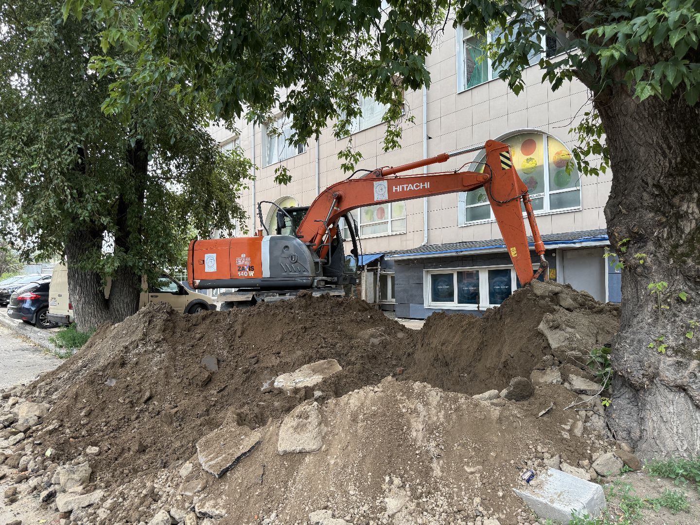 Люберцы, Прорыв трубы , Комунальщики, устранение аварии,