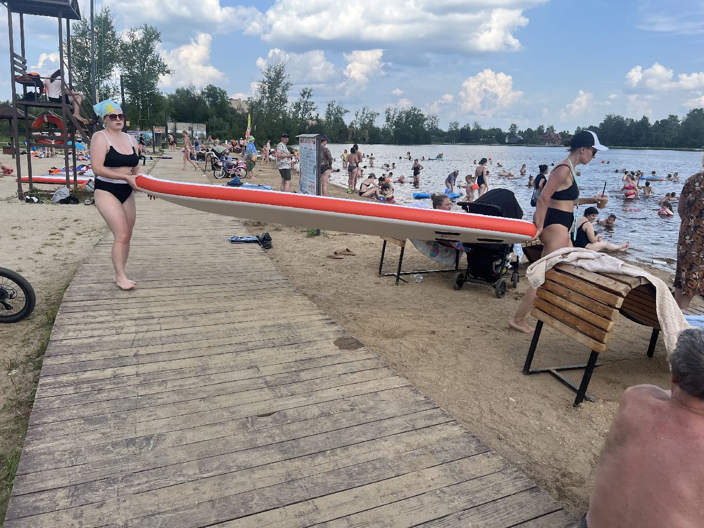 Запрудня, Солнечный берег, талдомскийокруг, пляж, отдых на воде,