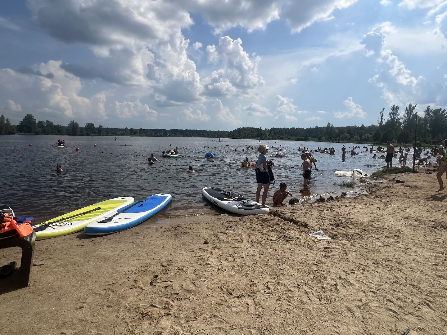 Запрудня, Солнечный берег, талдомскийокруг, пляж, отдых на воде,