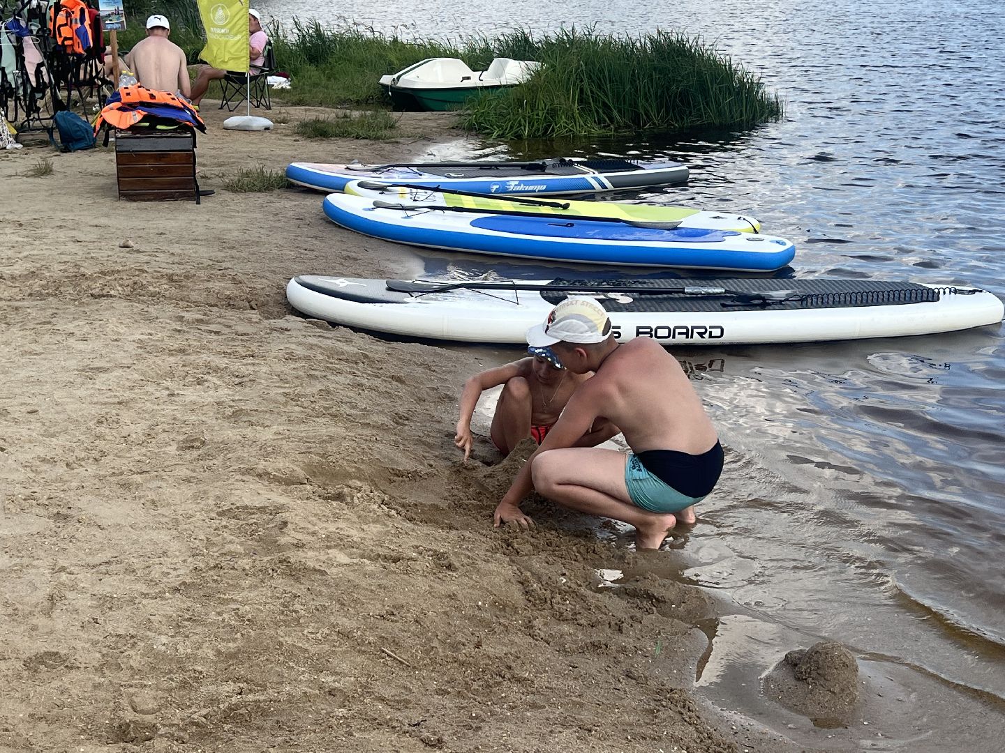 Запрудня, Солнечный берег, талдомскийокруг, пляж, отдых на воде,