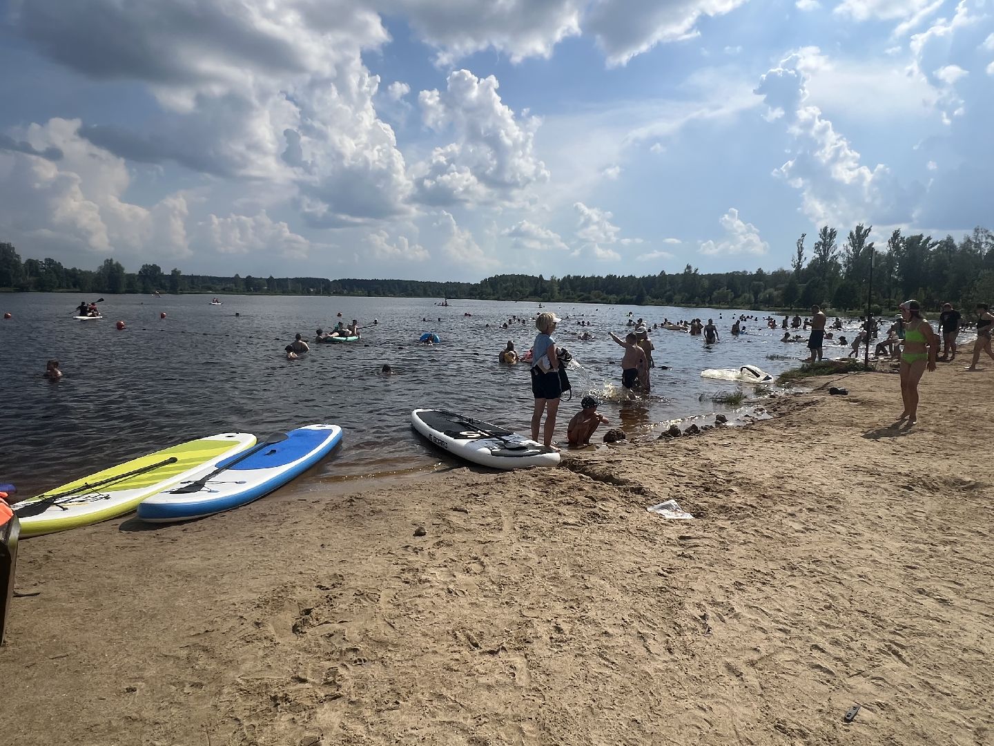 Запрудня, Солнечный берег, талдомскийокруг, пляж, отдых на воде,