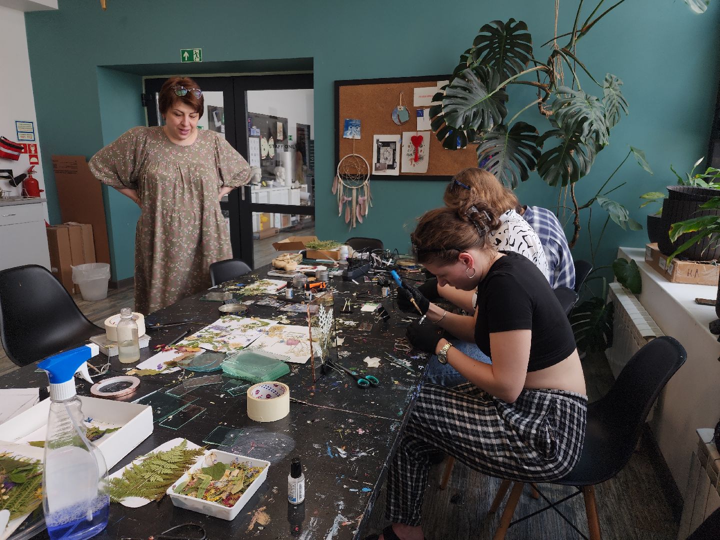 Черноголовка, мастер-класс, Гербарии в стекле,