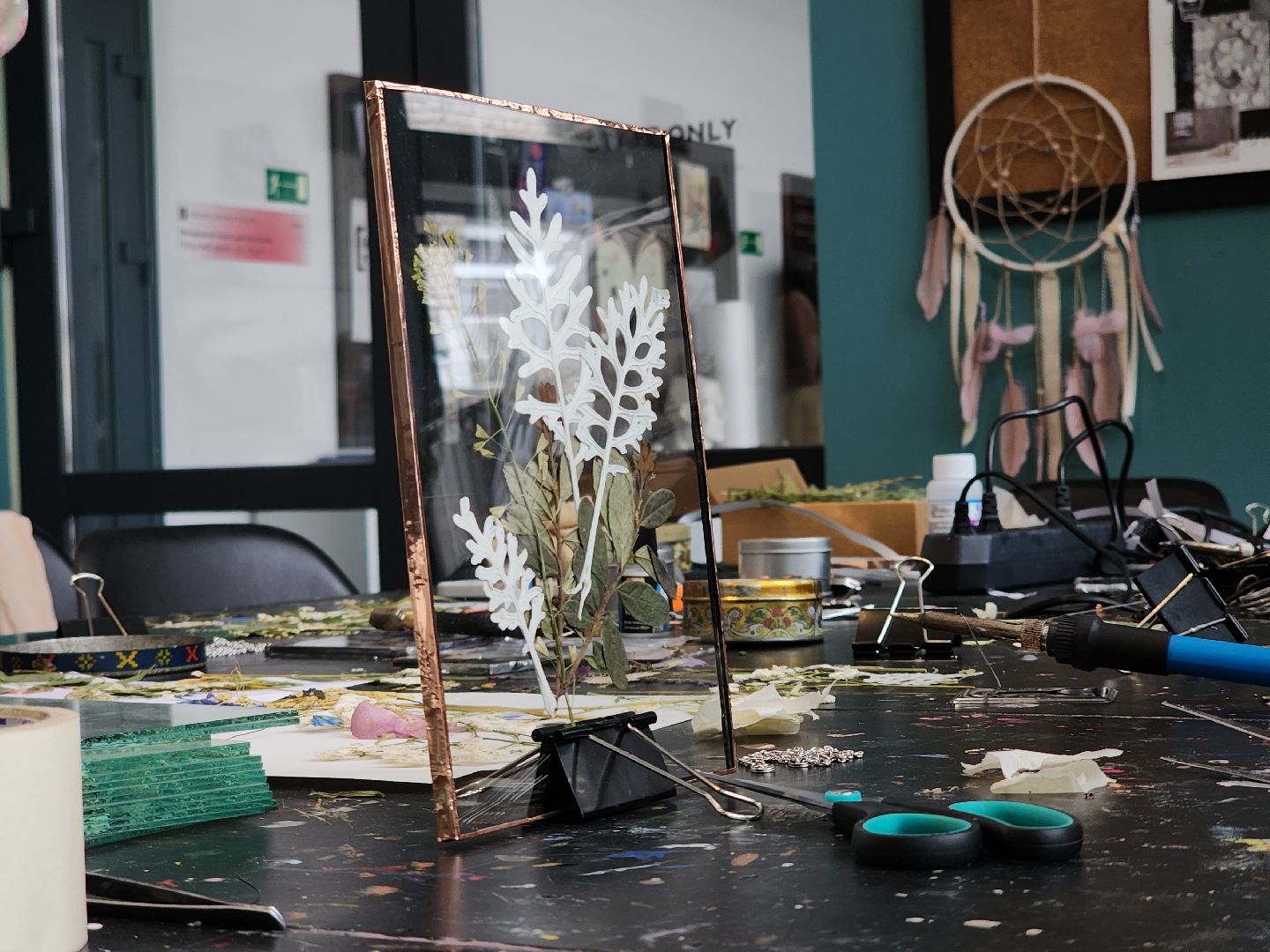 Черноголовка, мастер-класс, Гербарии в стекле,