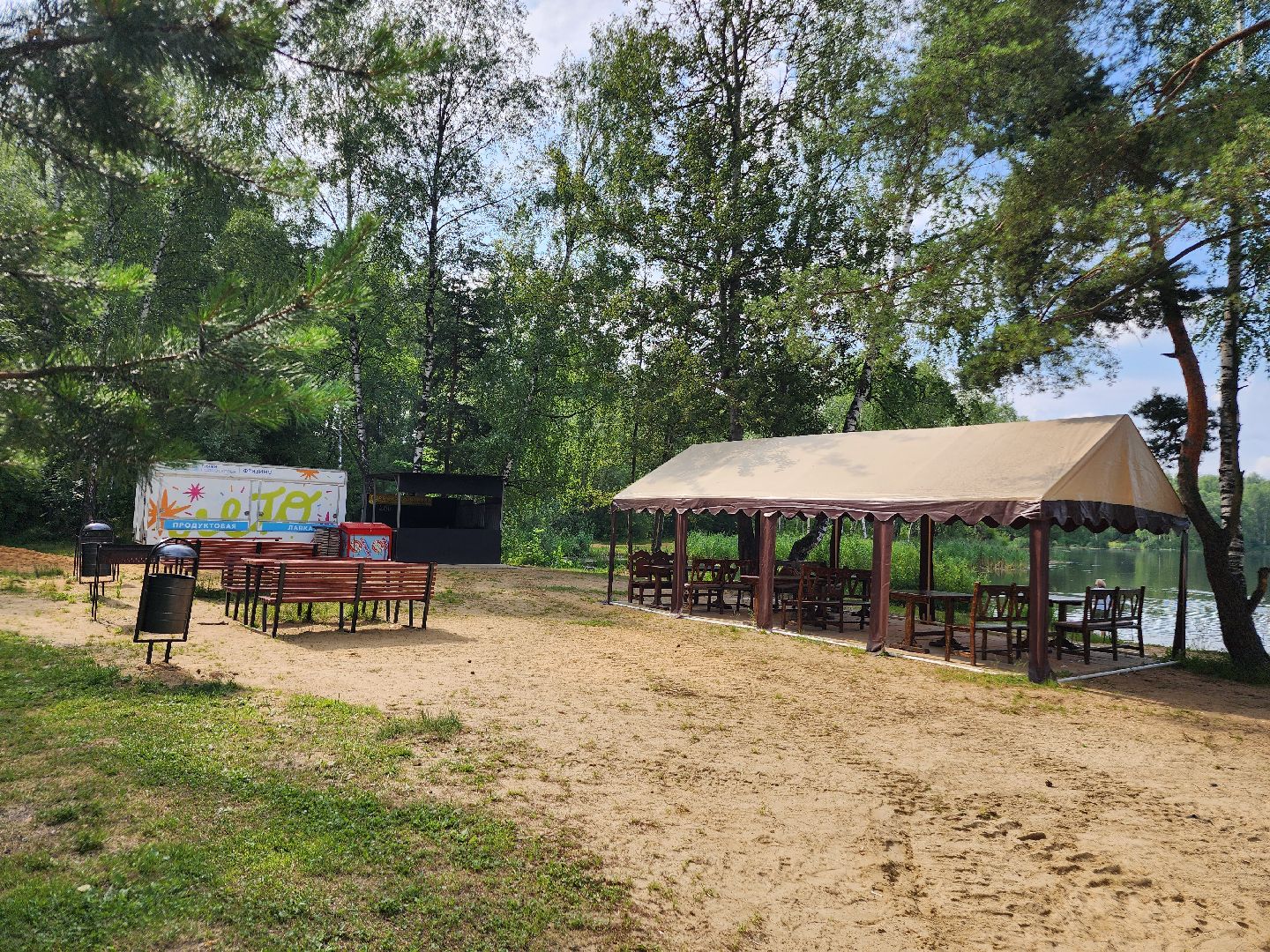 фрязино, пляжный отдых, мангальная зона, лето в подмосковье, озеро,