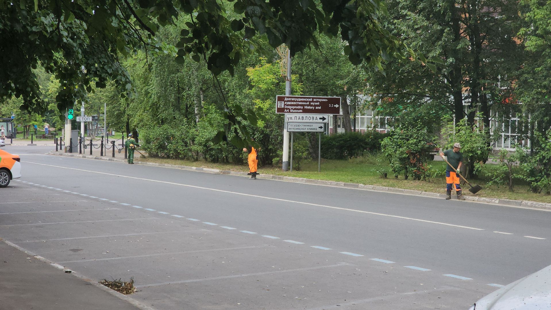 долгопрудный, дирижабельная улица, смет мусора, покос травы, мбу благоустройство,