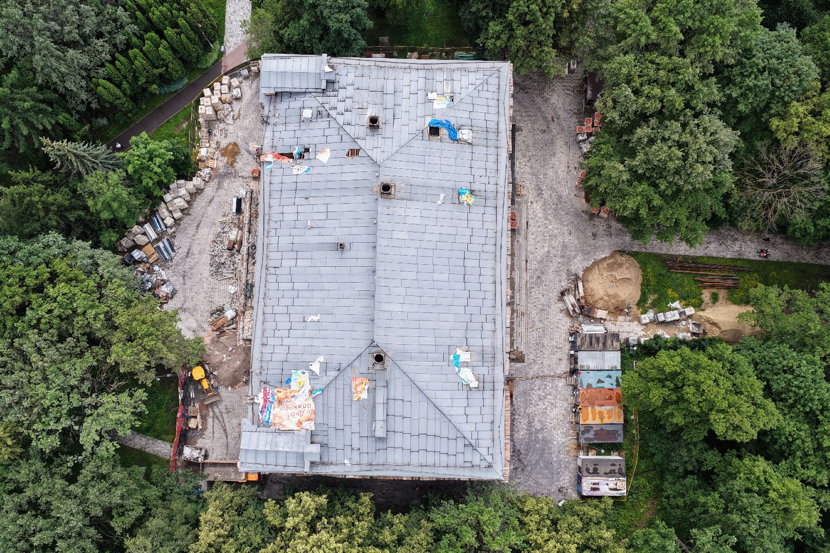 видео с коптера, дворец культуры родина, дворец культуры химки,