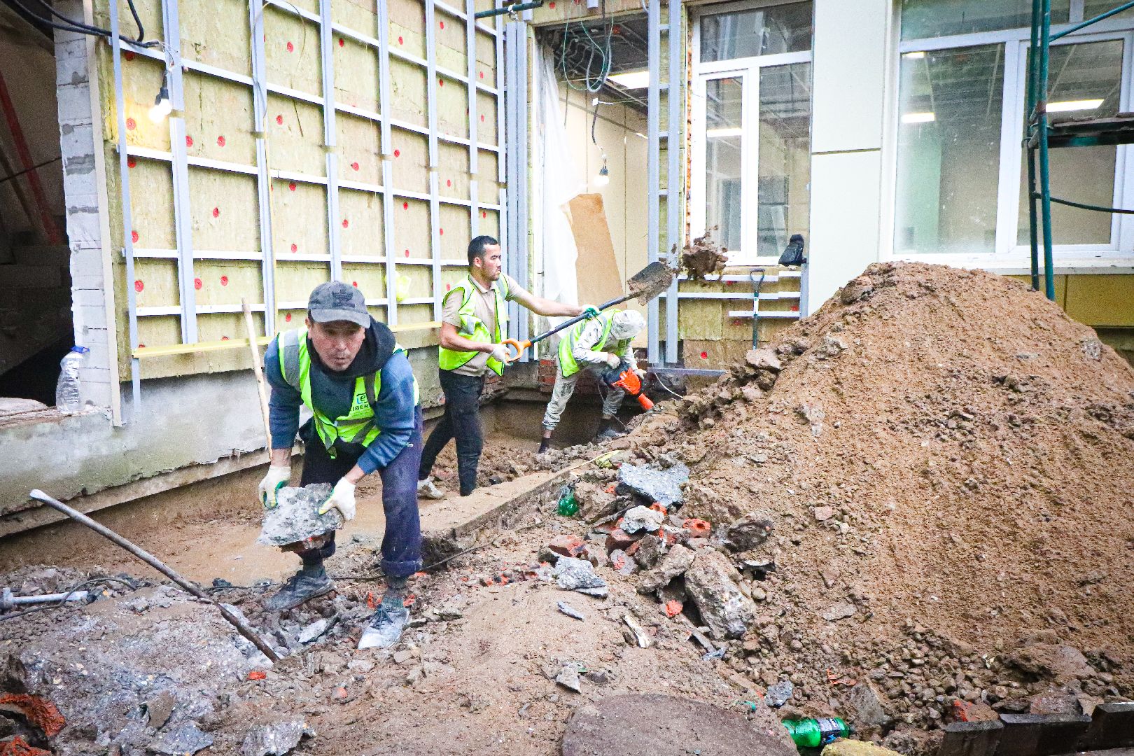 клин, школы, строительство, спортплощадка,