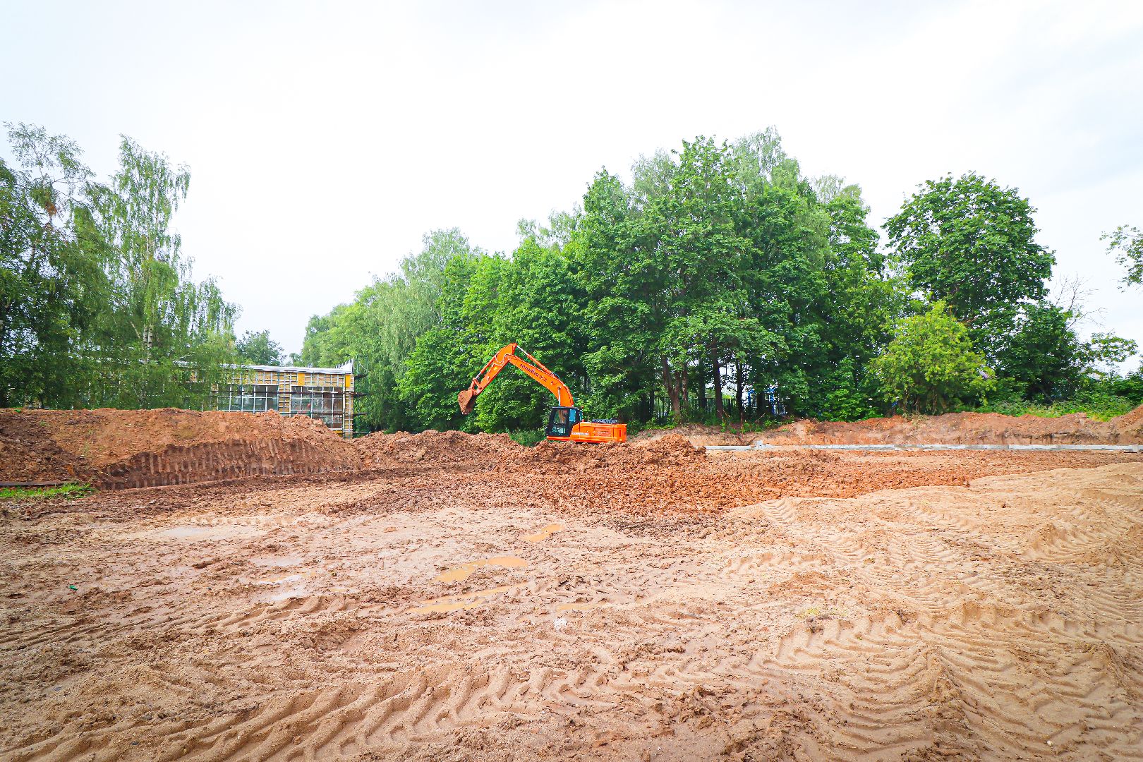 клин, школы, строительство, спортплощадка,