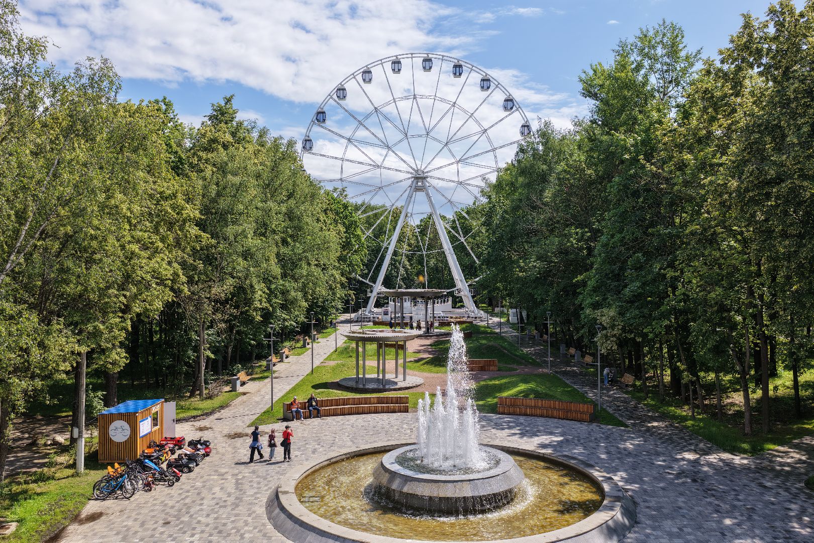 видео с коптера, парк имени льва толстого, парк химки, благоустройство парка химки,
