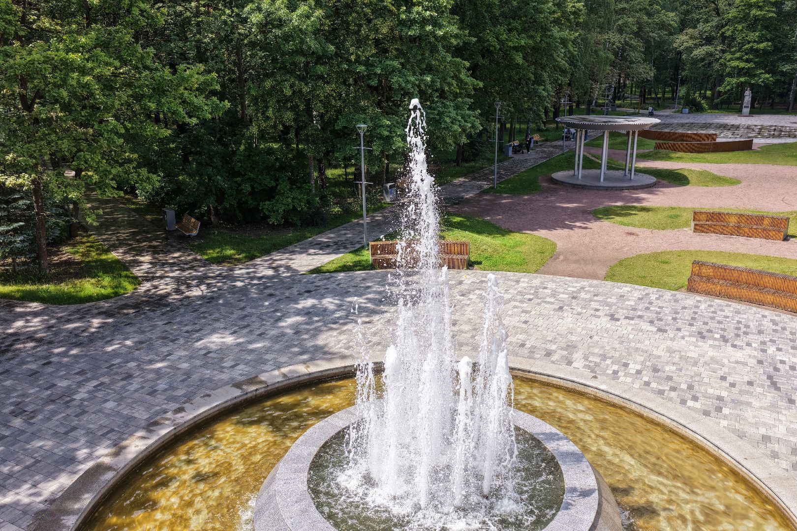 видео с коптера, парк имени льва толстого, парк химки, благоустройство парка химки,
