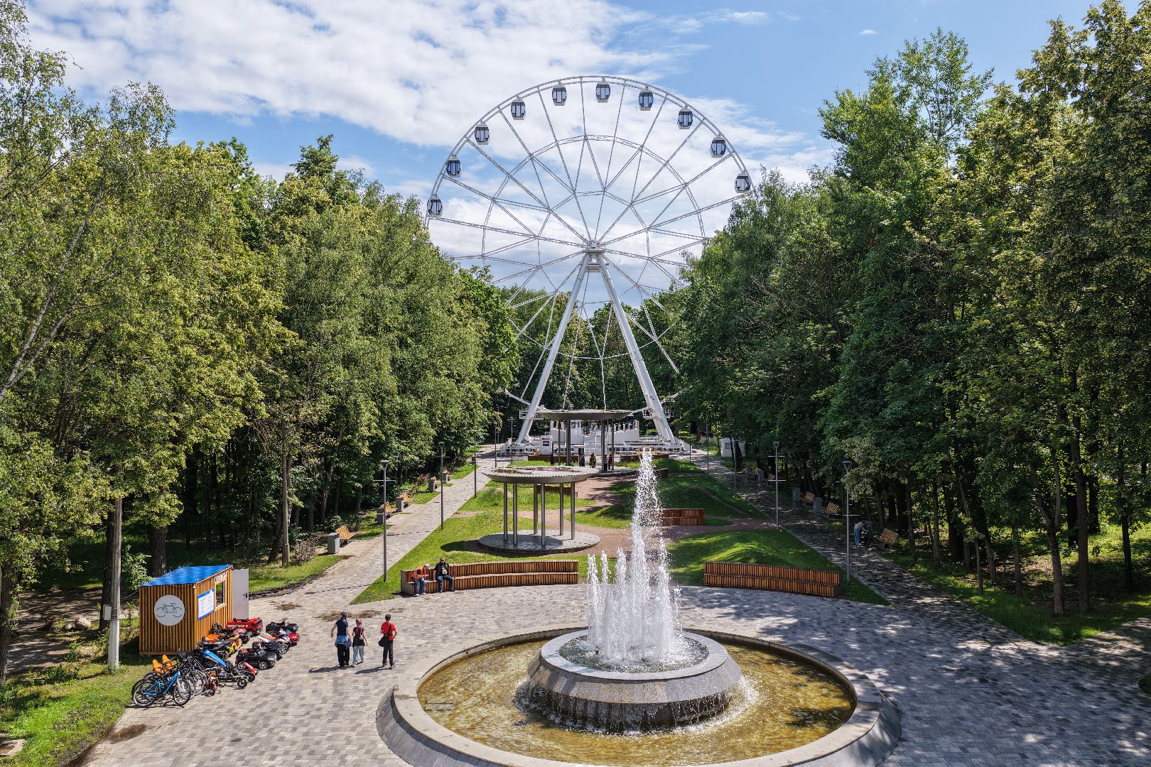 видео с коптера, парк имени льва толстого, парк химки, благоустройство парка химки,