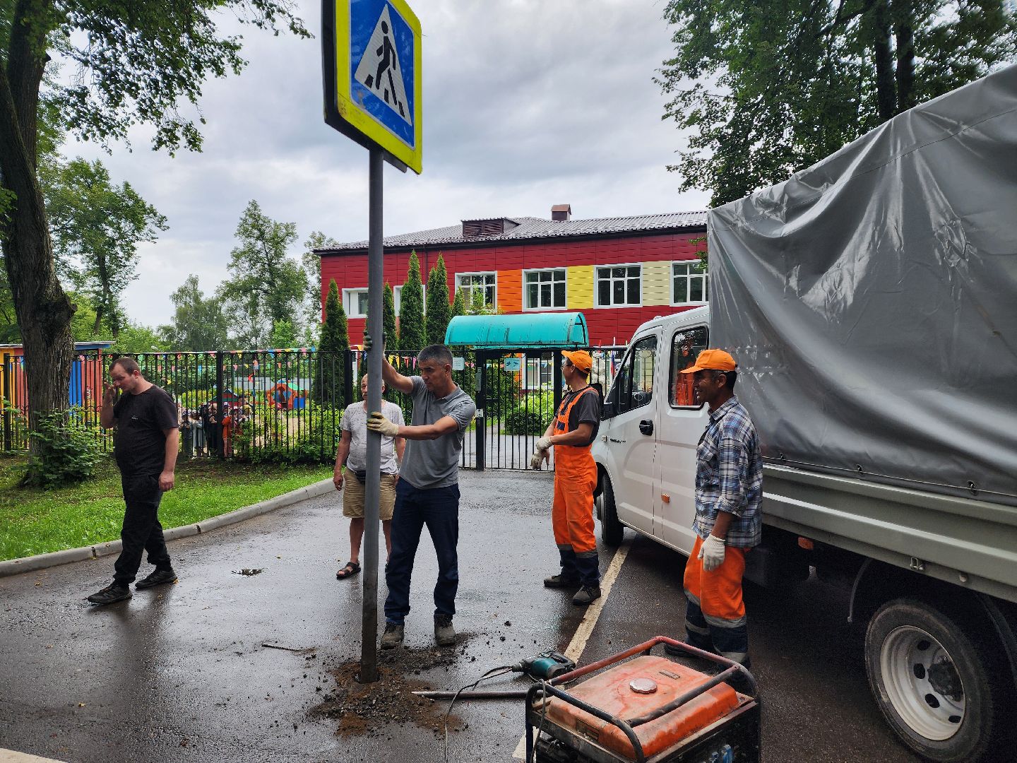 красноармейск, городской округ пушкинский, дорожные знаки, острожно дети,