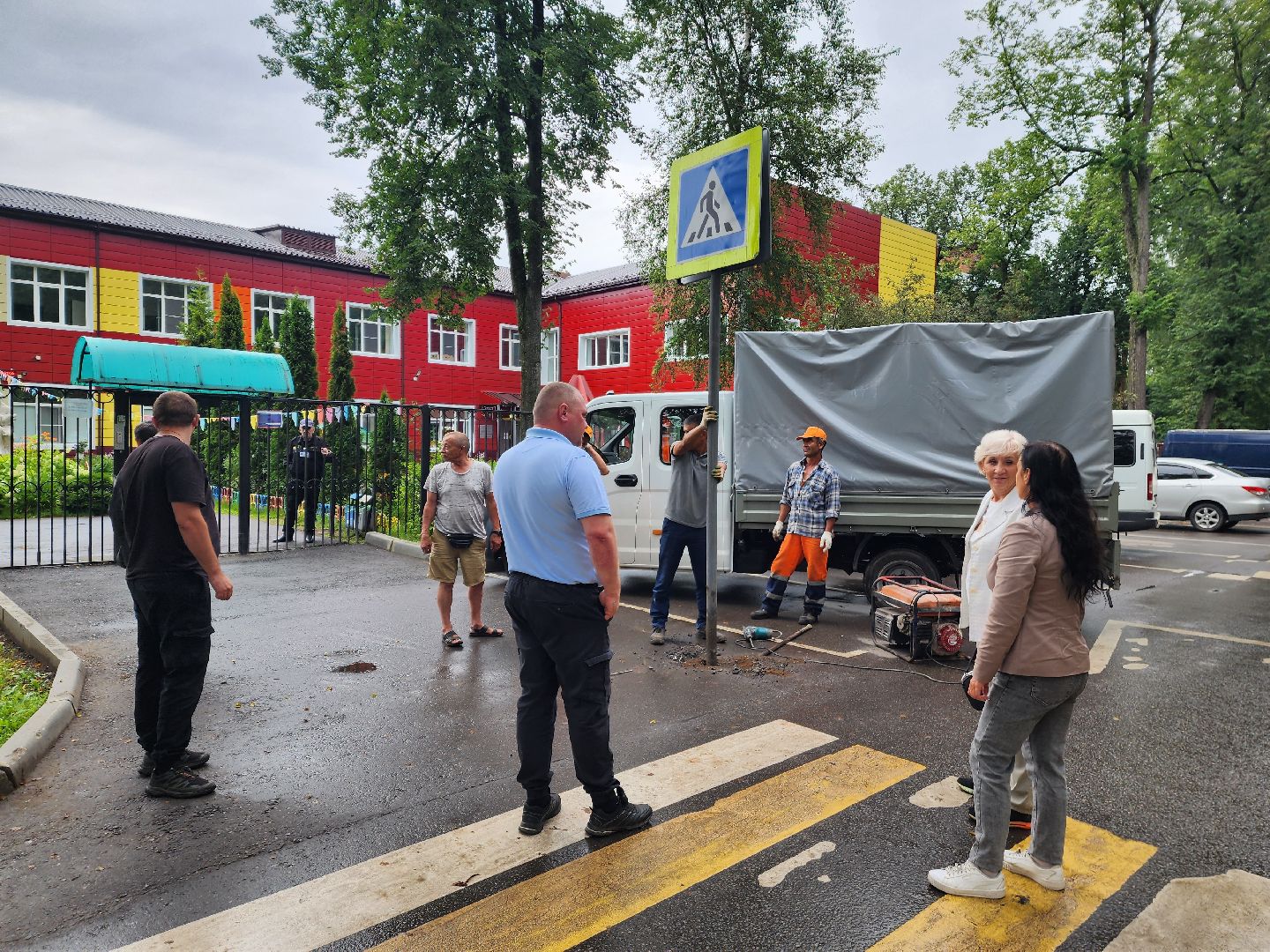 красноармейск, городской округ пушкинский, дорожные знаки, острожно дети,