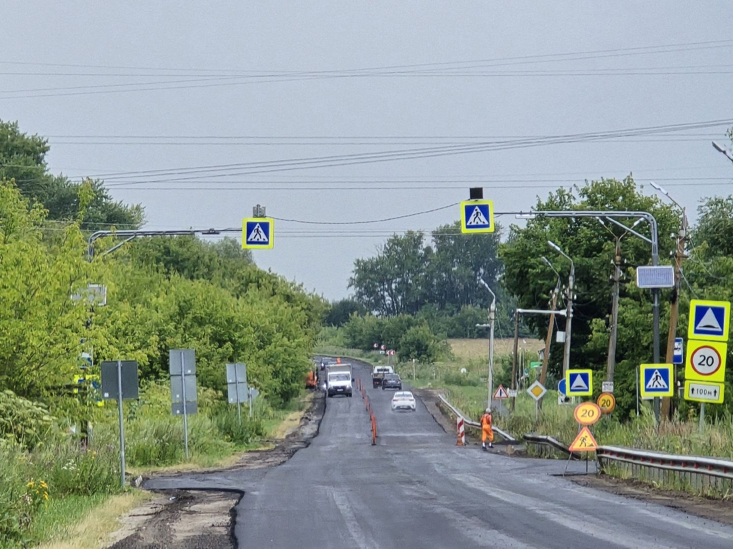 Коломна, дорожный ремонт, новый асфальт,