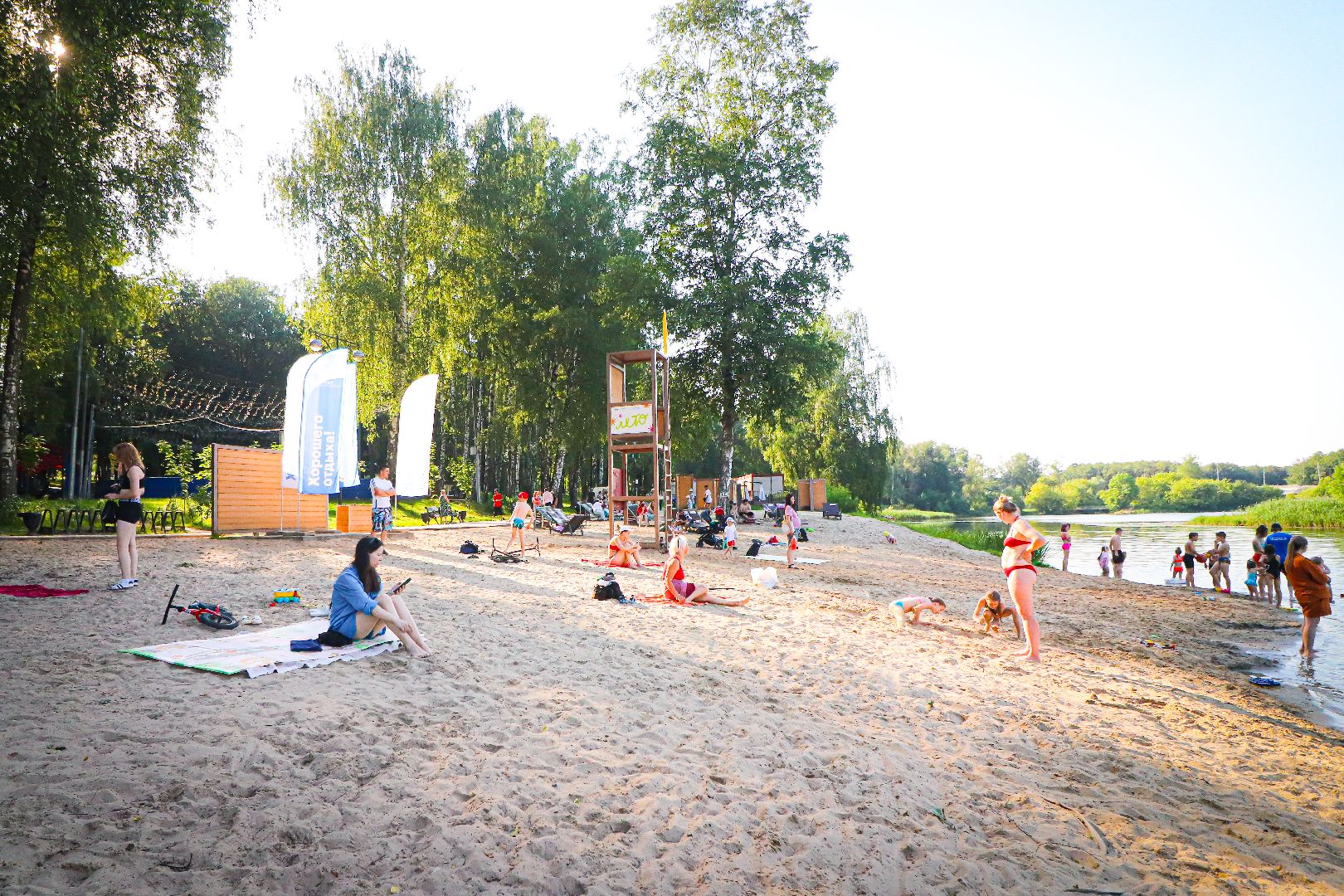 клин, общество, учения на воде, спасатели, МЧС, пляжи,