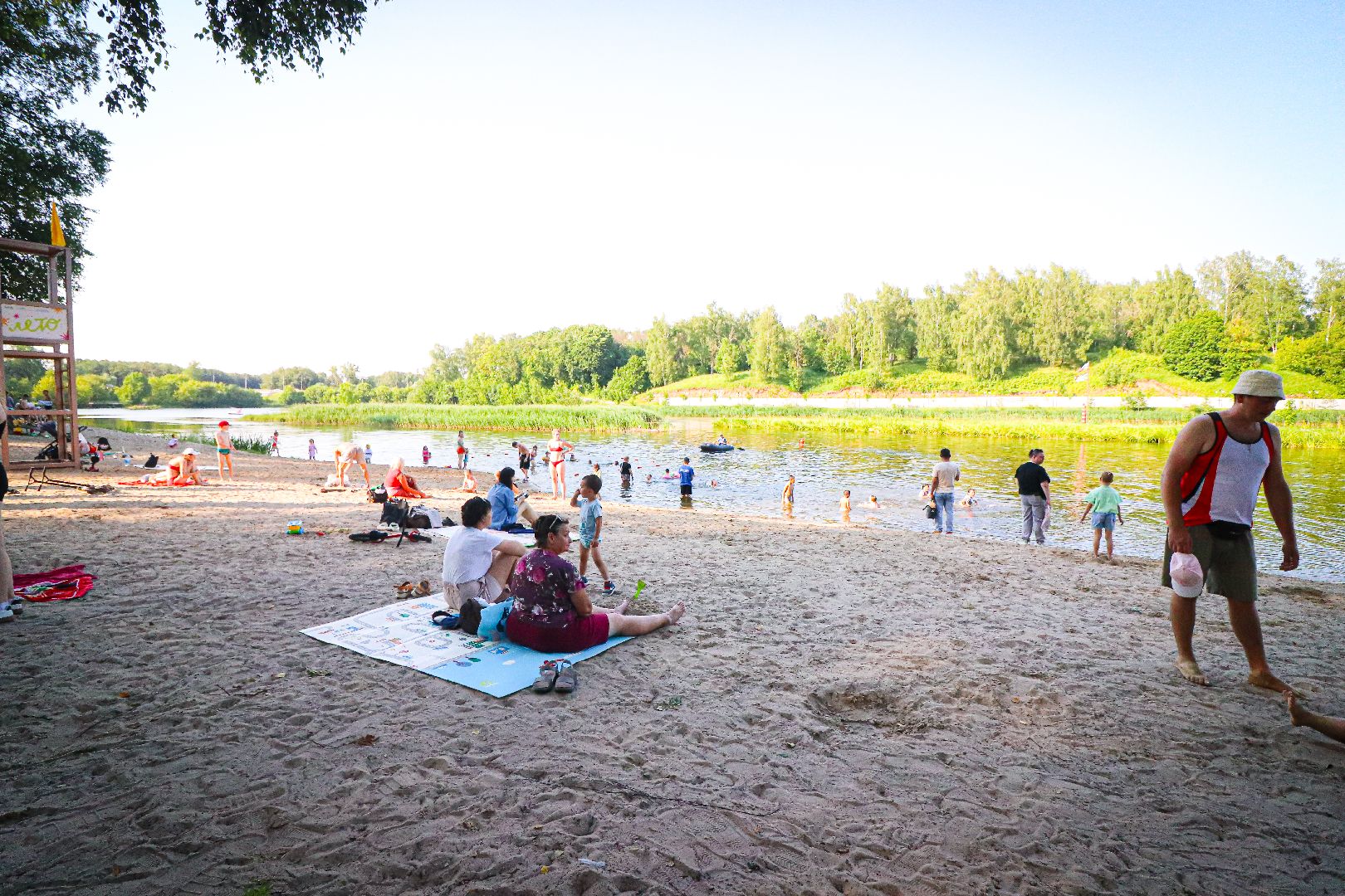 клин, общество, учения на воде, спасатели, МЧС, пляжи,