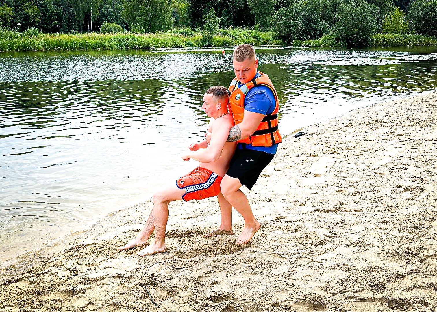 клин, общество, учения на воде, спасатели, МЧС, пляжи,