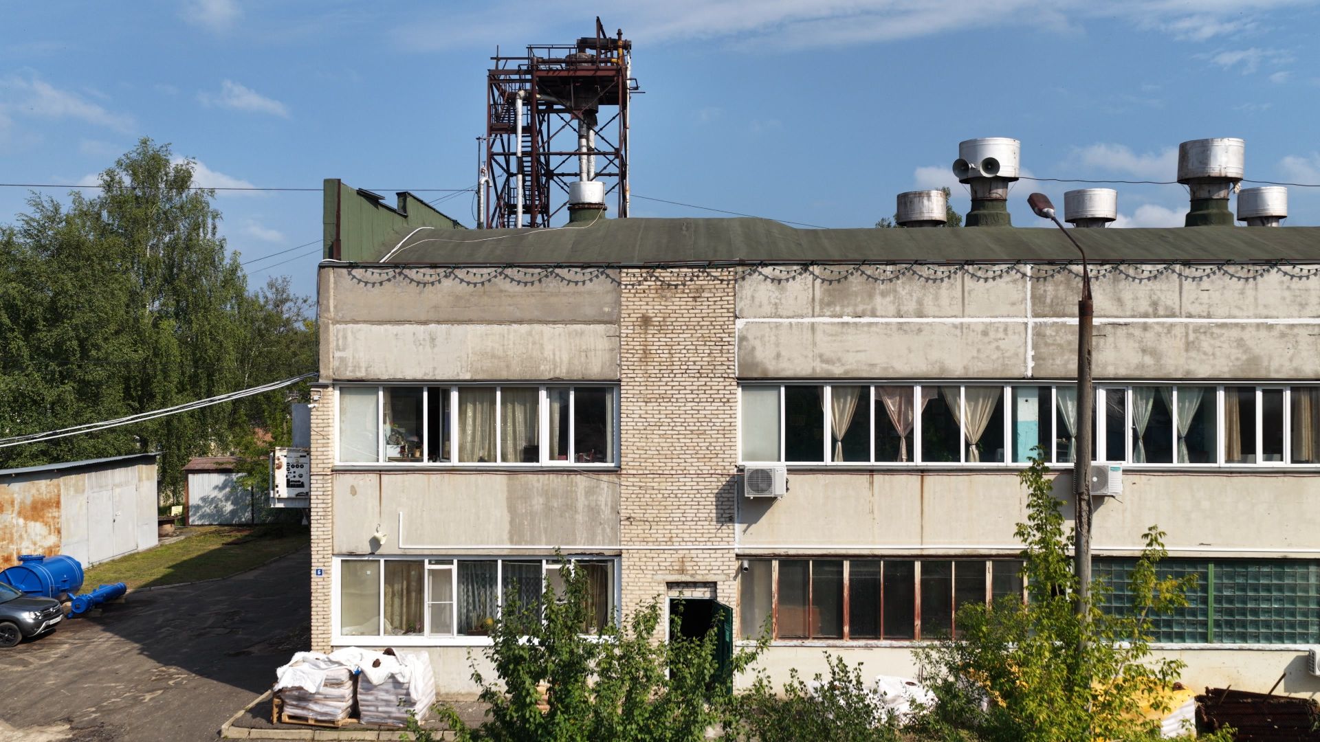 видео с коптера,котельная 3 в дубне, реконструкция котельной,