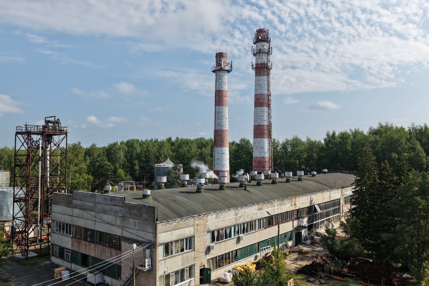 видео с коптера,котельная 3 в дубне, реконструкция котельной,