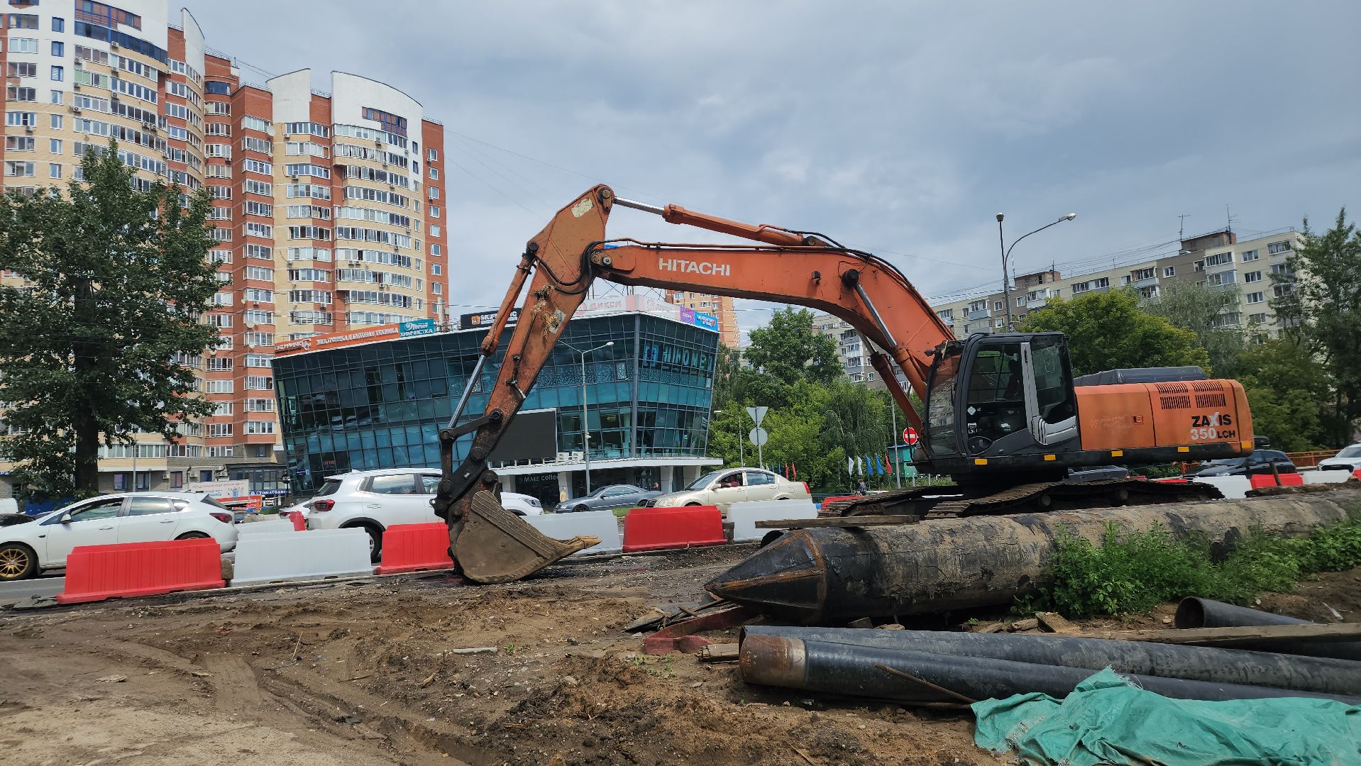 вертикалки, пушкино, строительство моста, автодорога, шоссе, дорожные работы, серебрянка,