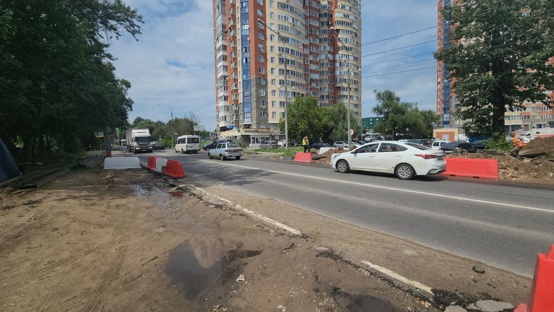 вертикалки, пушкино, строительство моста, автодорога, шоссе, дорожные работы, серебрянка,