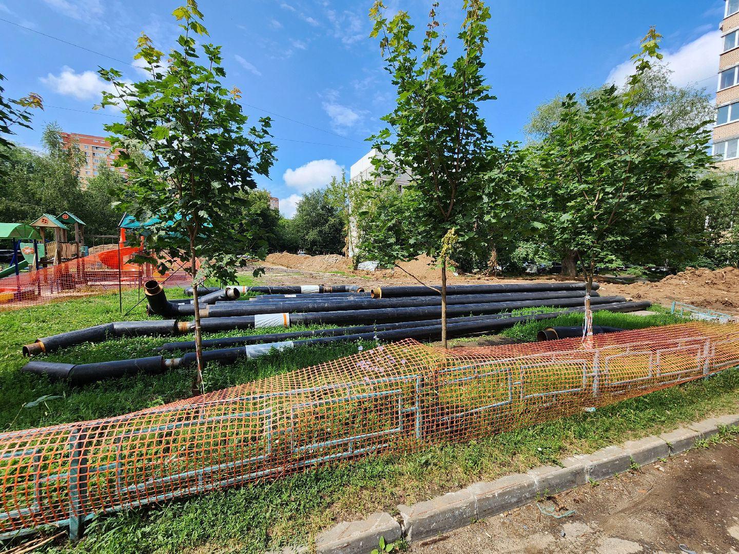 чехов, вишневый бульвар, теплосети, капремонт, реконструкция, укладка новых труб, уникальная изоляция труб, теплоснабжение, горячее водоснабжение, госпрограмма московской области, развитие инженерной инфраструктуры,