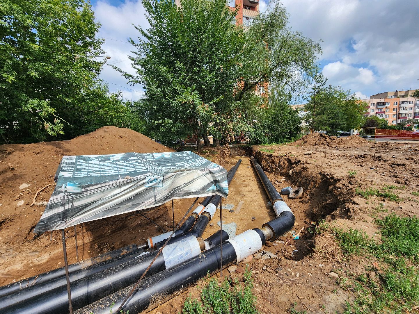 чехов, вишневый бульвар, теплосети, капремонт, реконструкция, укладка новых труб, уникальная изоляция труб, теплоснабжение, горячее водоснабжение, госпрограмма московской области, развитие инженерной инфраструктуры,