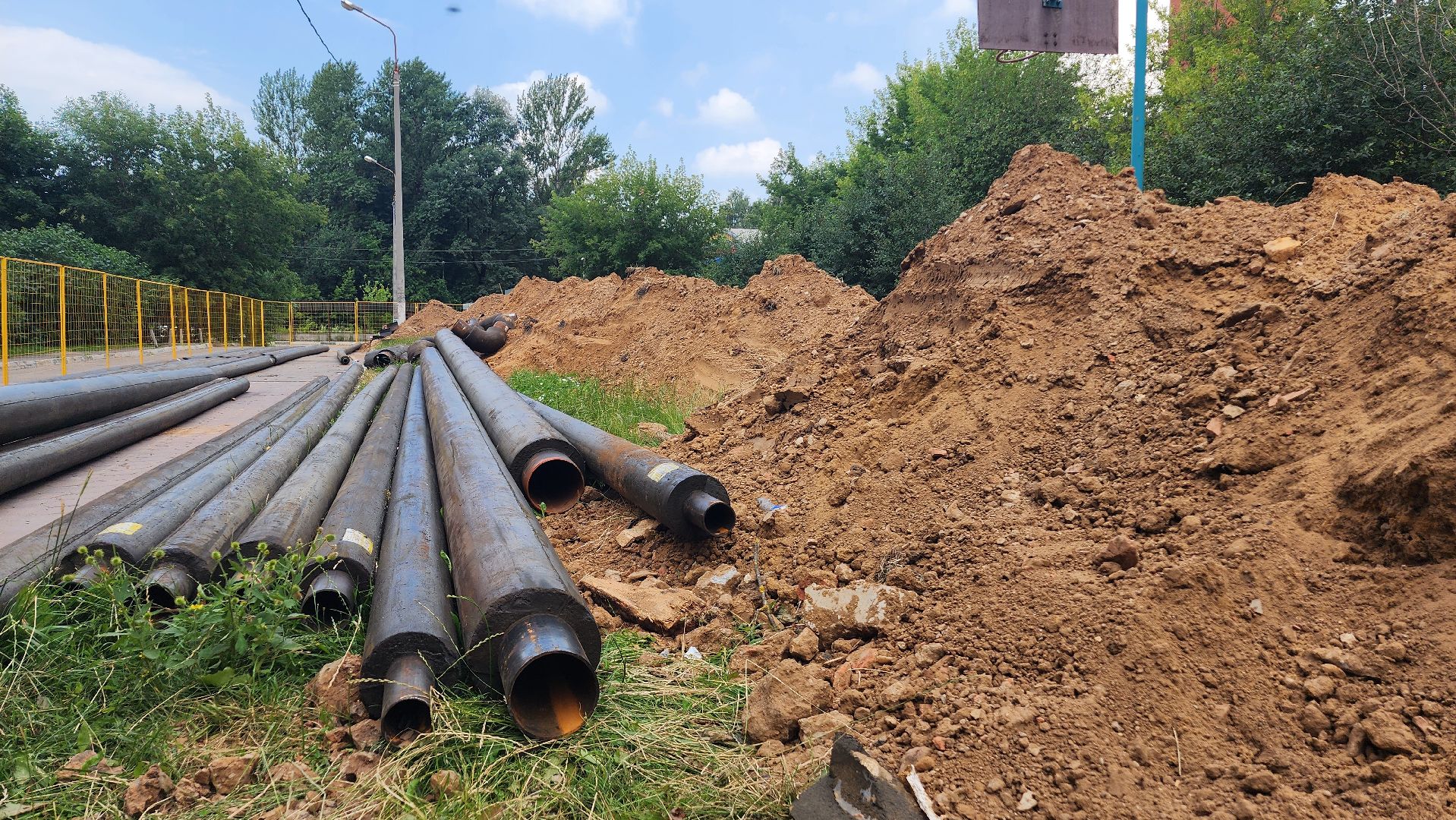 домодедово, подмосковье, теплосеть, замена теплосетй, новые трубы, жкх, отопление,трубопровод,