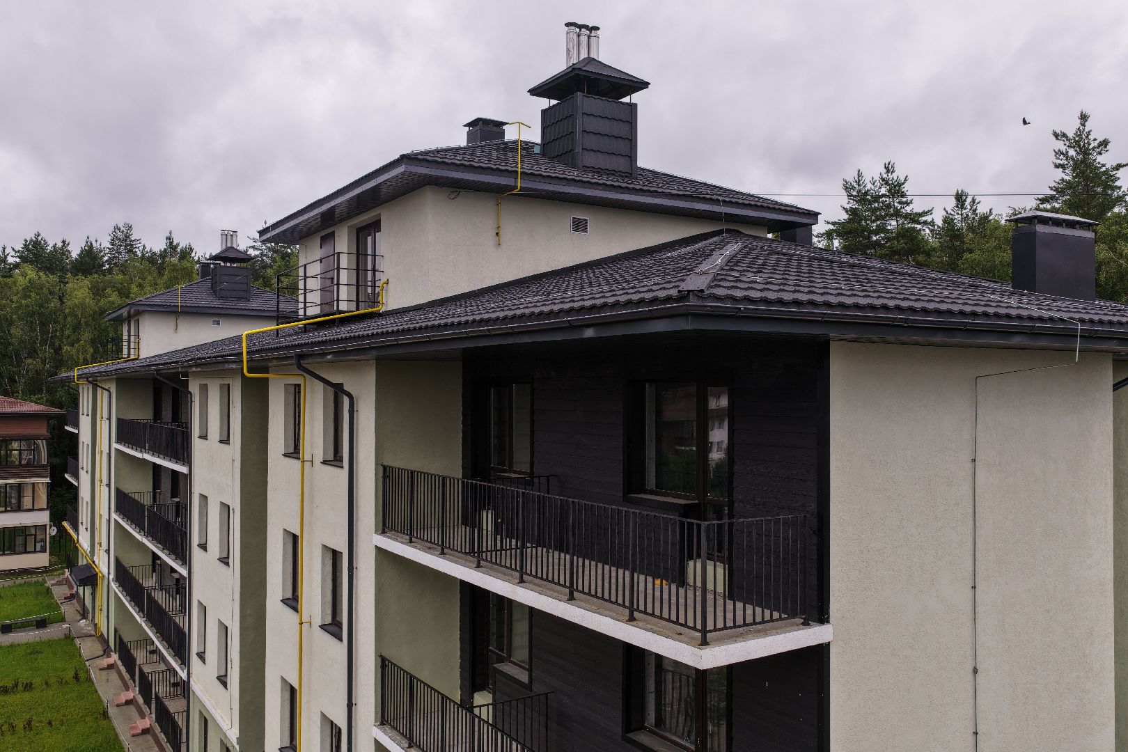 видео с коптера, новый дом в егорьевске,