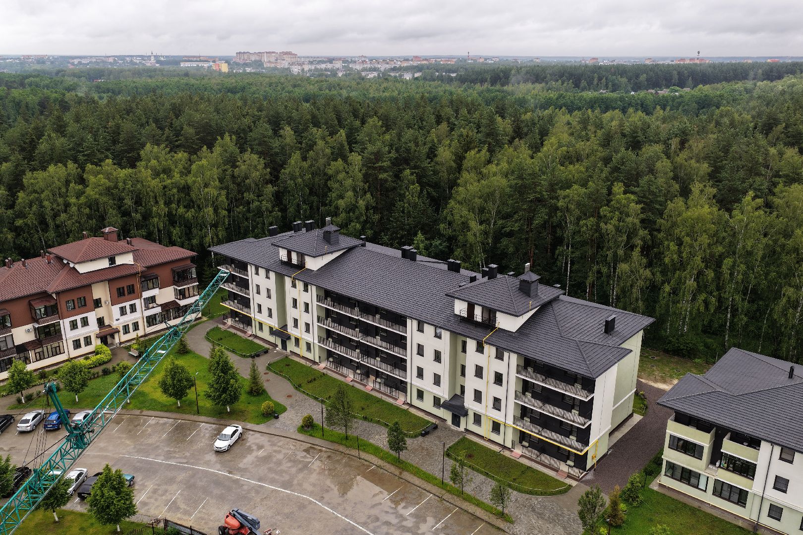 видео с коптера, новый дом в егорьевске,