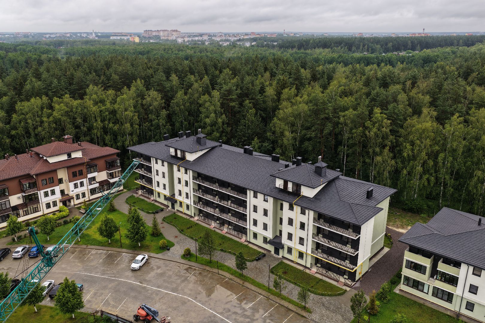 видео с коптера, новый дом в егорьевске,