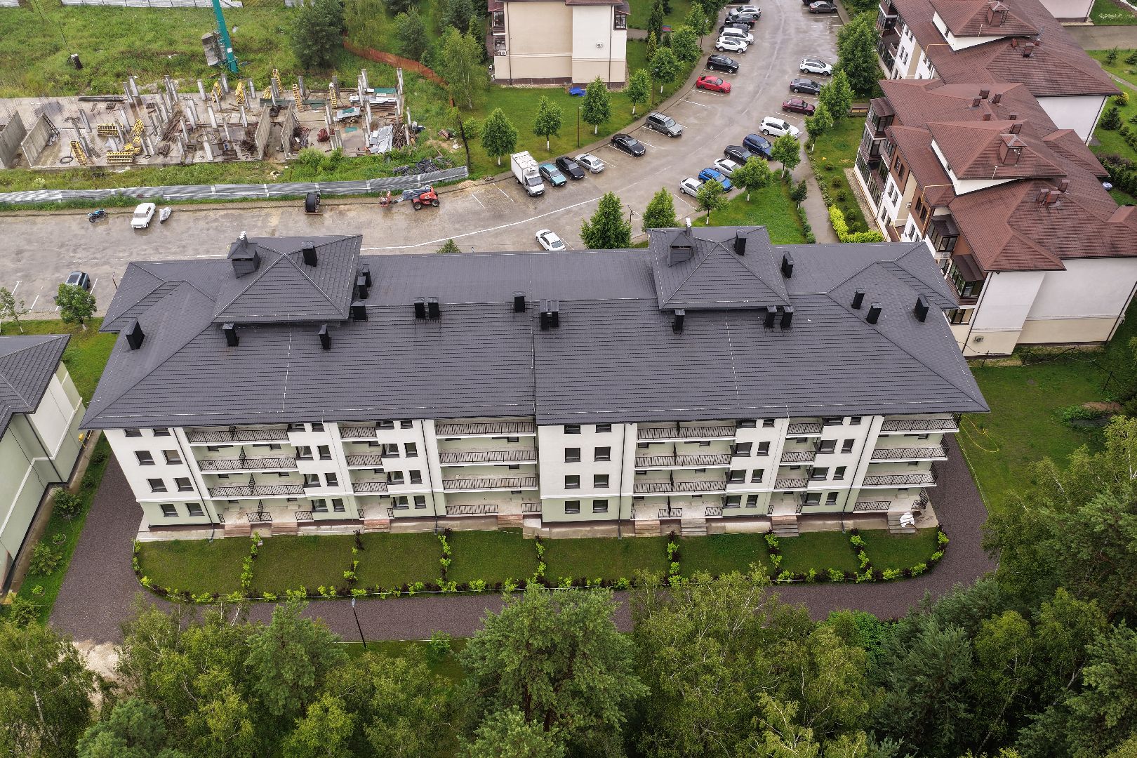 видео с коптера, новый дом в егорьевске,