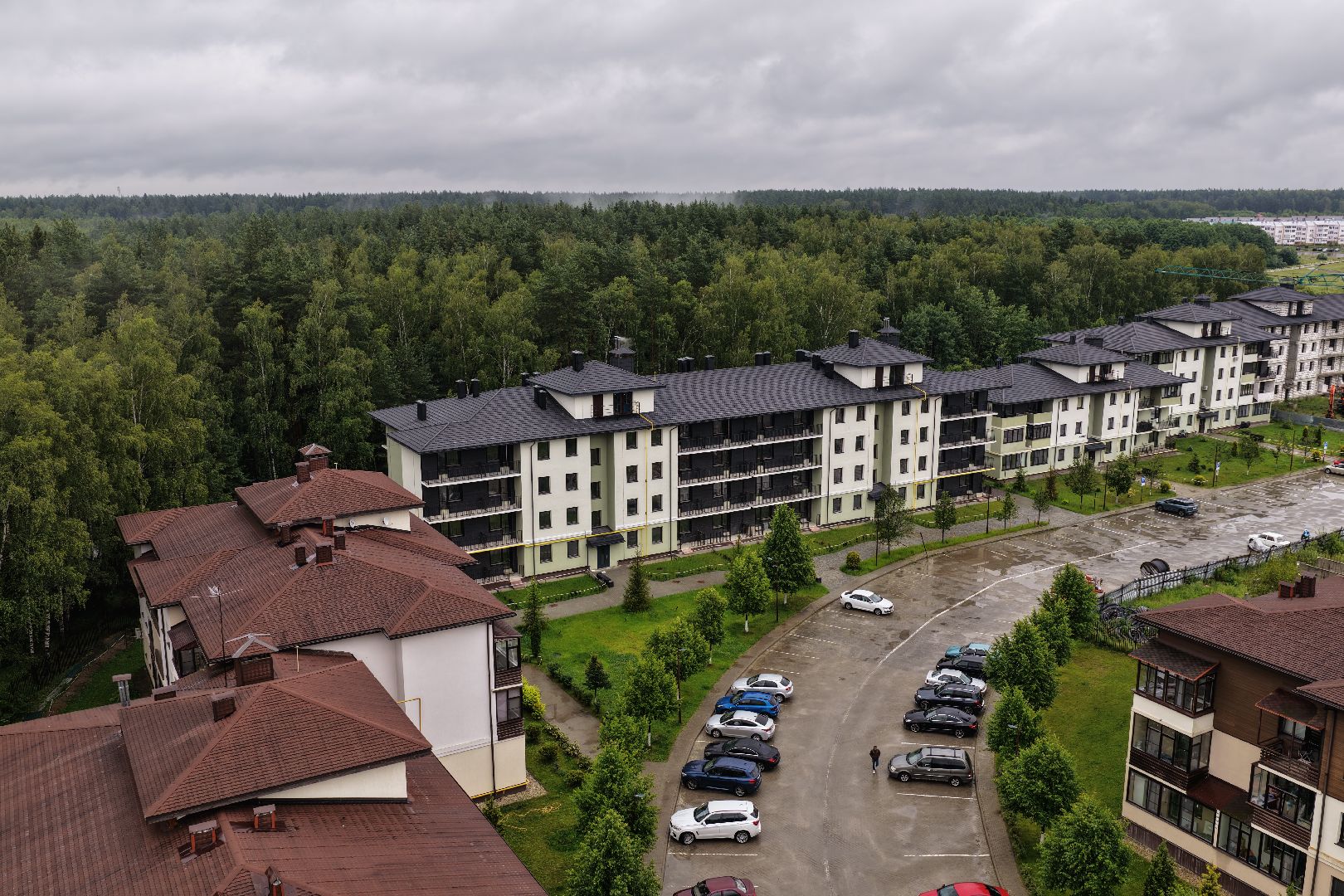 видео с коптера, новый дом в егорьевске,